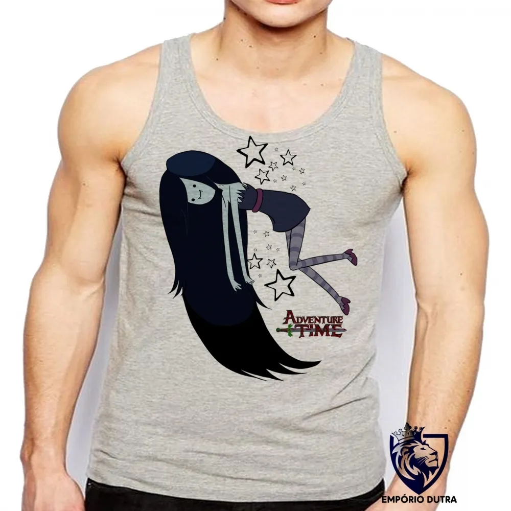 Camiseta Regata adulto ou infantil Hora da Aventura Marceline estrelas Imagem