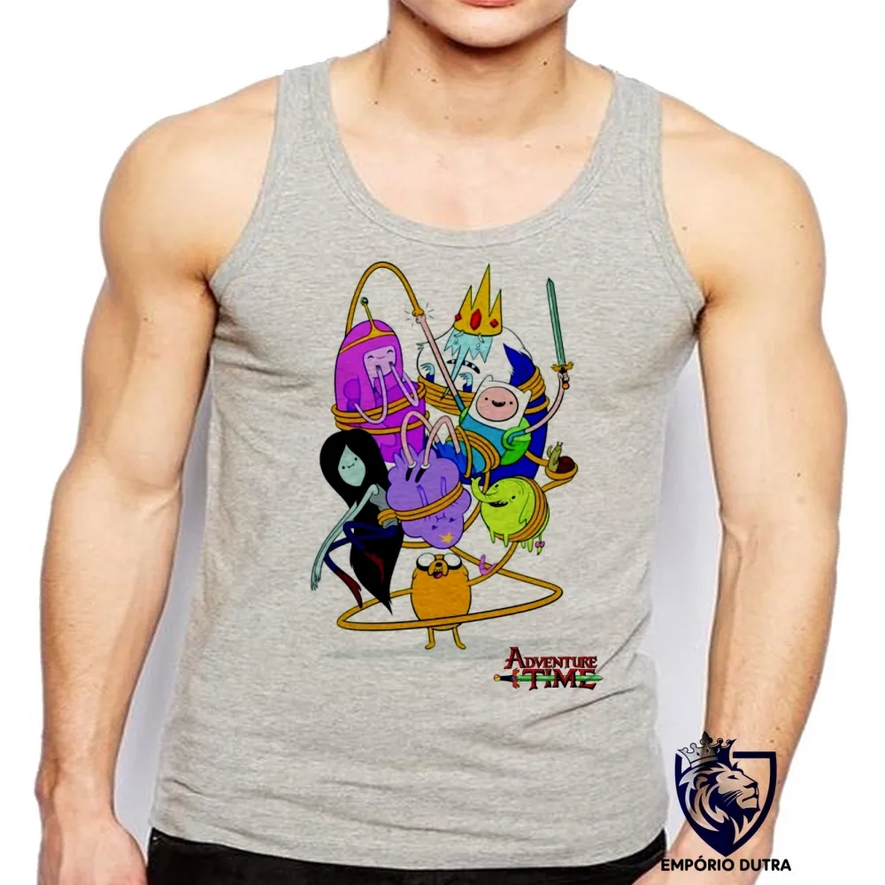 Camiseta Regata adulto ou infantil Hora da Aventura personagens serie Imagem