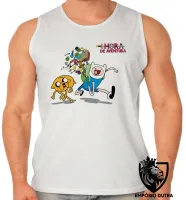 Camiseta Regata adulto ou infantil hora de aventura adventure time - Foto 2