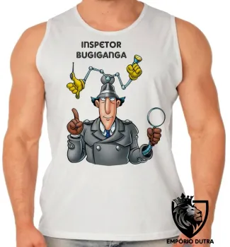 Camiseta Regata adulto ou infantil Inspetor Bugiganga detetive desenho antigo - Foto 2