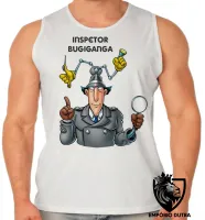 Camiseta Regata adulto ou infantil Inspetor Bugiganga detetive desenho antigo - Foto 2