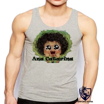 Camiseta Regata adulto ou infantil Irmão do Jorel Ana Catarina
