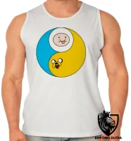 Camiseta Regata adulto ou infantil Jake Finn hora aventura redondo - Foto 2