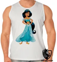 Camiseta Regata adulto ou infantil Jasmine princesa disney Aladim - Foto 2