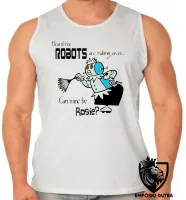 Camiseta Regata adulto ou infantil Jetson Can mine be Rosie robo - Foto 2