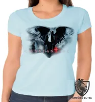 Baby look blusa Feminina John Constantine arma - Foto 3