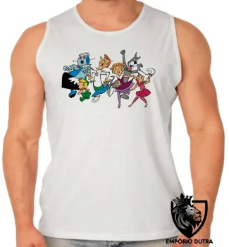 Camiseta Regata adulto ou infantil jetsons desenho antigo hanna barbera retro - Foto 2