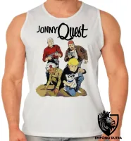 Camiseta Regata adulto ou infantil jonny quest desenho antigo hanna barbera aventura - Foto 2