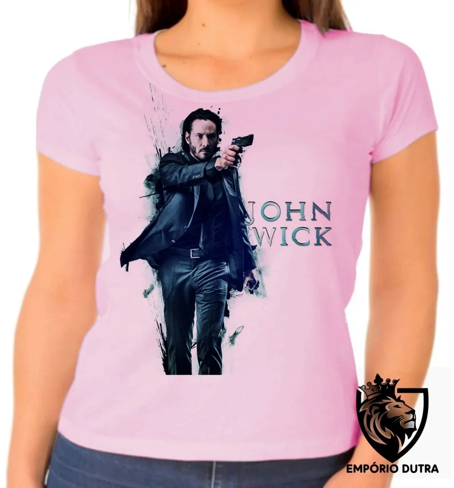 Baby look blusa Feminina John Wick