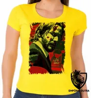 Baby look blusa Feminina John Wick sangue - Foto 3