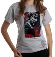 Baby look blusa Feminina John Wick sangue - Foto 6