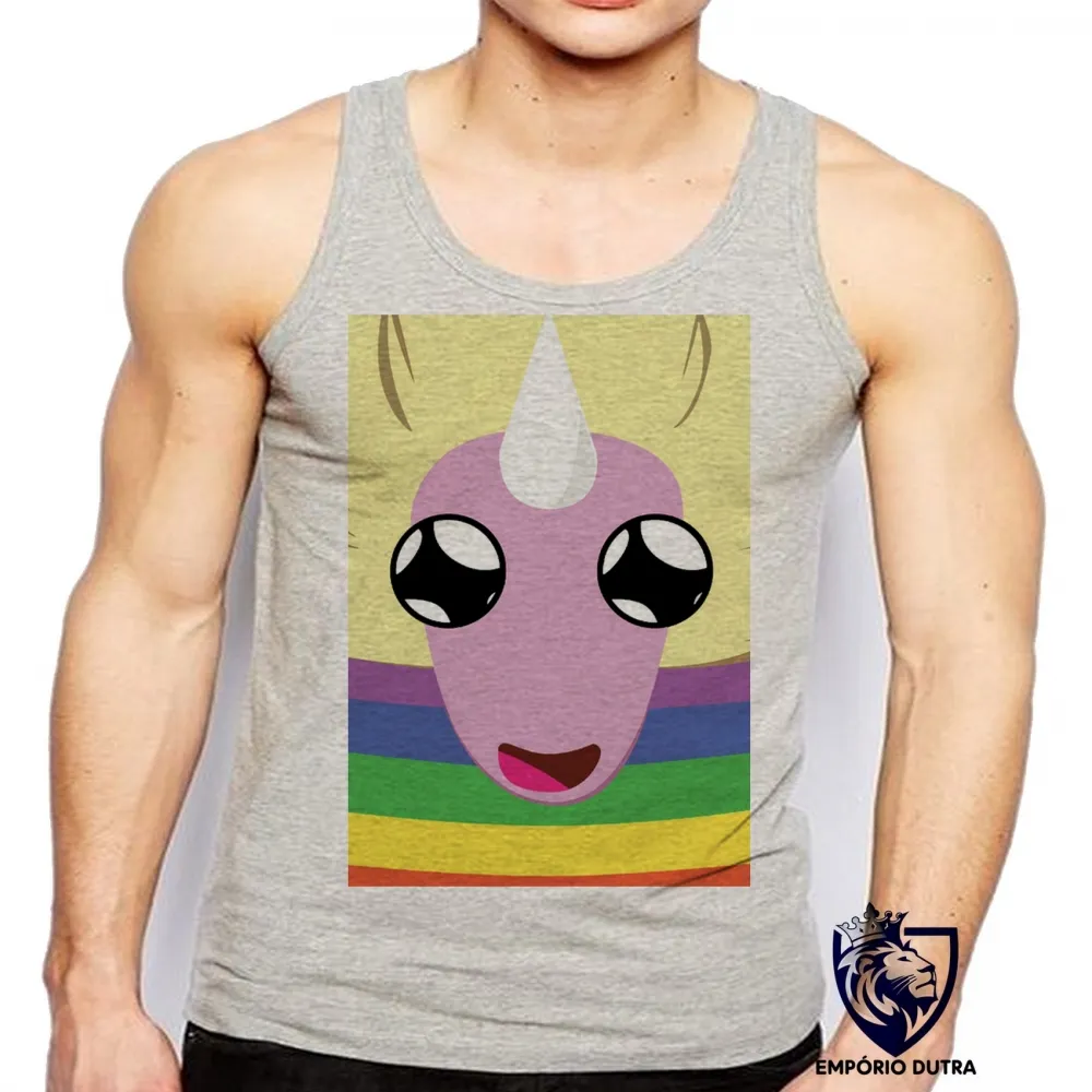 Camiseta Regata adulto ou infantil Lady Iris rosto Hora da Aventura Imagem