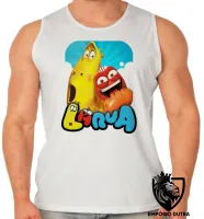 Camiseta Regata adulto ou infantil Larvas engraçadas youtube - Foto 2