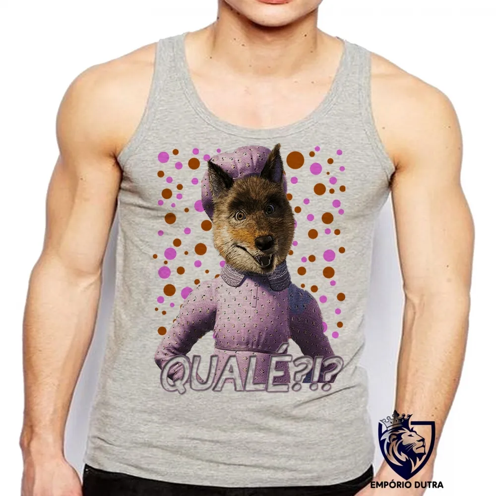 Camiseta Regata adulto ou infantil lobo mau Shrek qualé Imagem