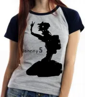 Baby look blusa Feminina Johnny 5 robo filme android - Foto 4