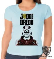 Baby look blusa Feminina judge dredd juiz Sylvester Stallone - Foto 2