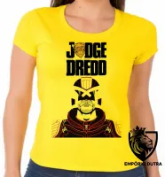 Baby look blusa Feminina judge dredd juiz Sylvester Stallone - Foto 3