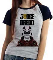 Baby look blusa Feminina judge dredd juiz Sylvester Stallone - Foto 4