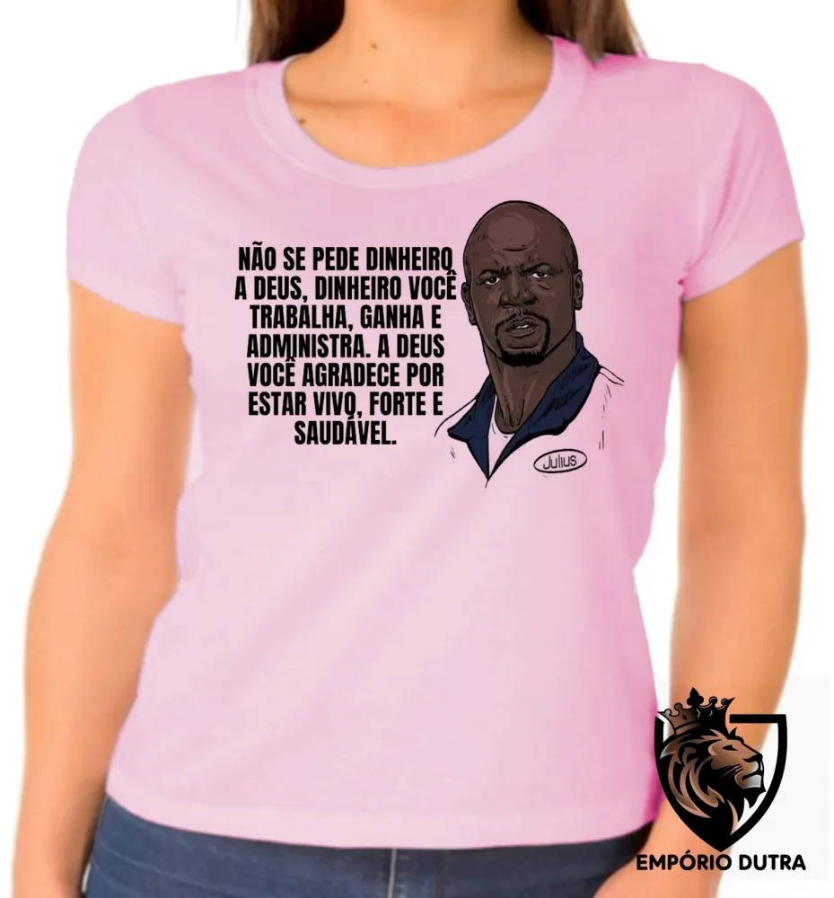 Baby look blusa Feminina Julius dinheiro todo mundo odeia o Cris Imagem