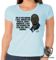 Baby look blusa Feminina Julius dinheiro todo mundo odeia o Cris - Foto 2