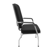 Poltrona Operativa Plus Size TM 250kg Cromada 4 Pés - Foto 3