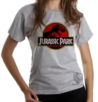 Baby look blusa Feminina Jurassic Park clássico - Foto 4