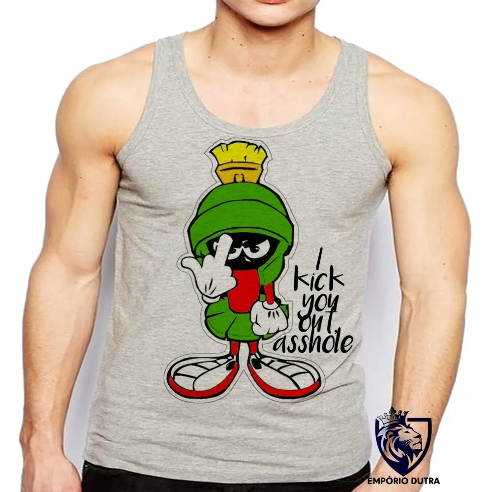 Camiseta Regata adulto ou infantil Marvin marciano pernalonga nasa