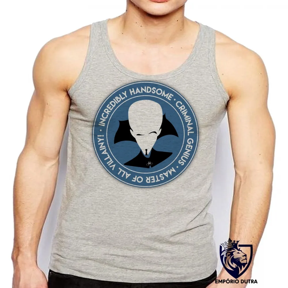 Camiseta Regata adulto ou infantil Megamente handsome super heroi Imagem