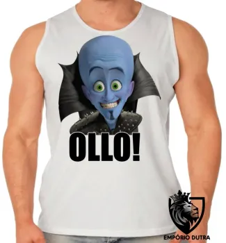 Camiseta Regata adulto ou infantil megamente super herói azul - Foto 2