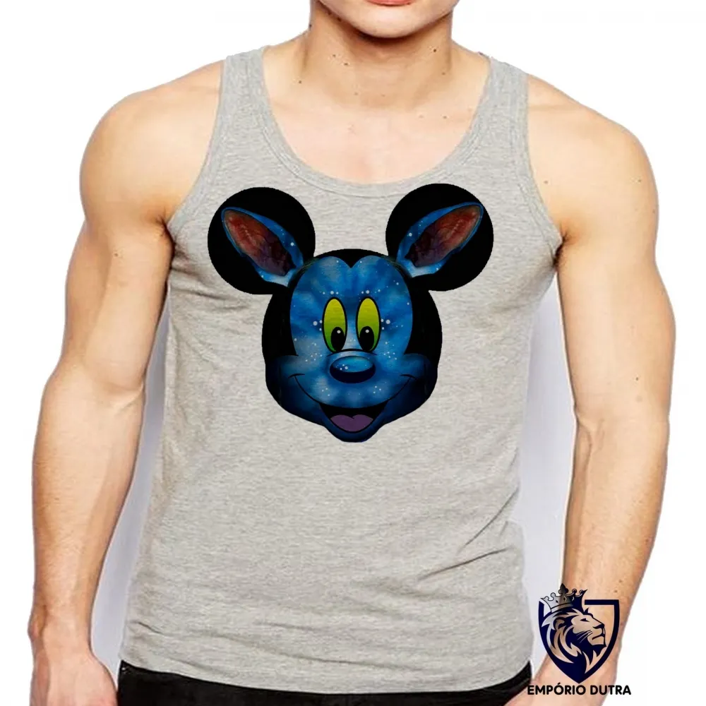 Camiseta Regata adulto ou infantil Mickey mouse disney avatar Imagem