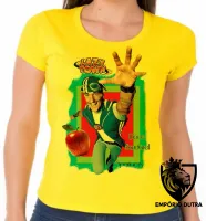 Baby look blusa Feminina Lazy Town Sportacus maçã saudavel - Foto 3