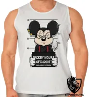 Camiseta Regata adulto ou infantil Mickey mouse disney preso - Foto 2