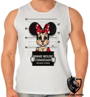 Camiseta Regata adulto ou infantil Minnie mouse disney presa prisão - Foto 2