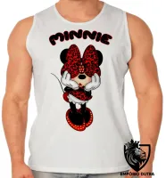 Camiseta Regata adulto ou infantil Minnie mouse tope rosto mickey disney - Foto 2
