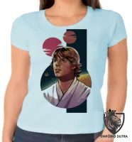 Baby look blusa Feminina Luke Skywalker star wars - Foto 2