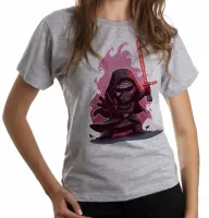 Baby look blusa Feminina Ben Solo vilão Kylo Ren star wars - Foto 4