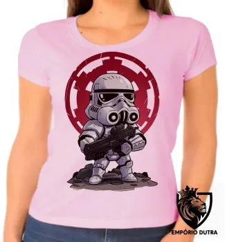 Baby look blusa Feminina Stormtrooper star wars soldado