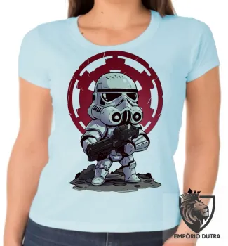 Baby look blusa Feminina Stormtrooper star wars soldado - Foto 2