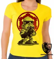 Baby look blusa Feminina Stormtrooper star wars soldado - Foto 3