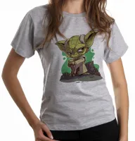 Baby look blusa Feminina Mestre yoda star wars jedi - Foto 6