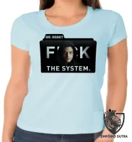 Baby look blusa Feminina Mister Robot serie seriado - Foto 2