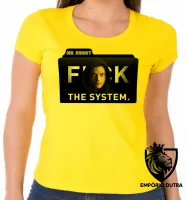 Baby look blusa Feminina Mister Robot serie seriado - Foto 3