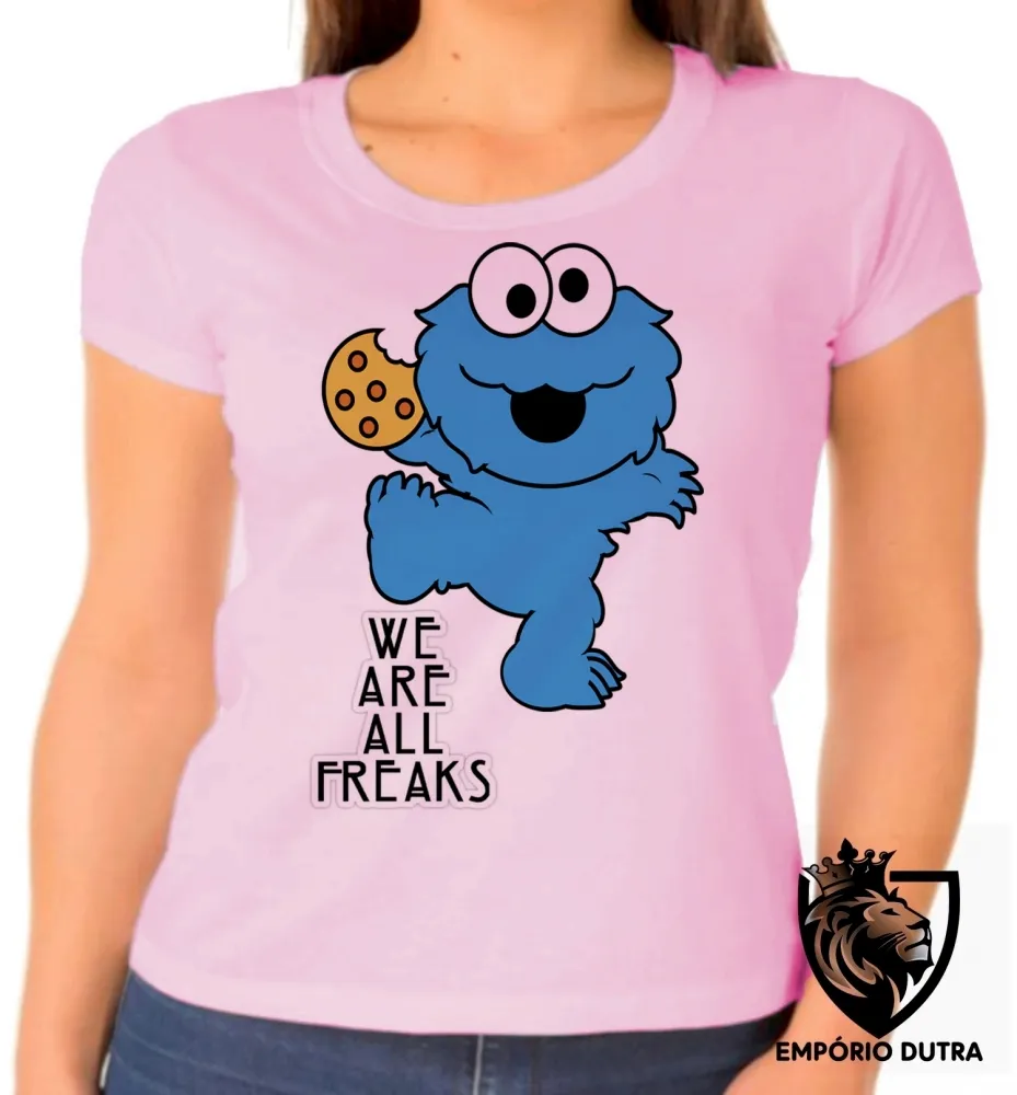 Baby look blusa Feminina Muppets baby freak serie anos 80 Imagem