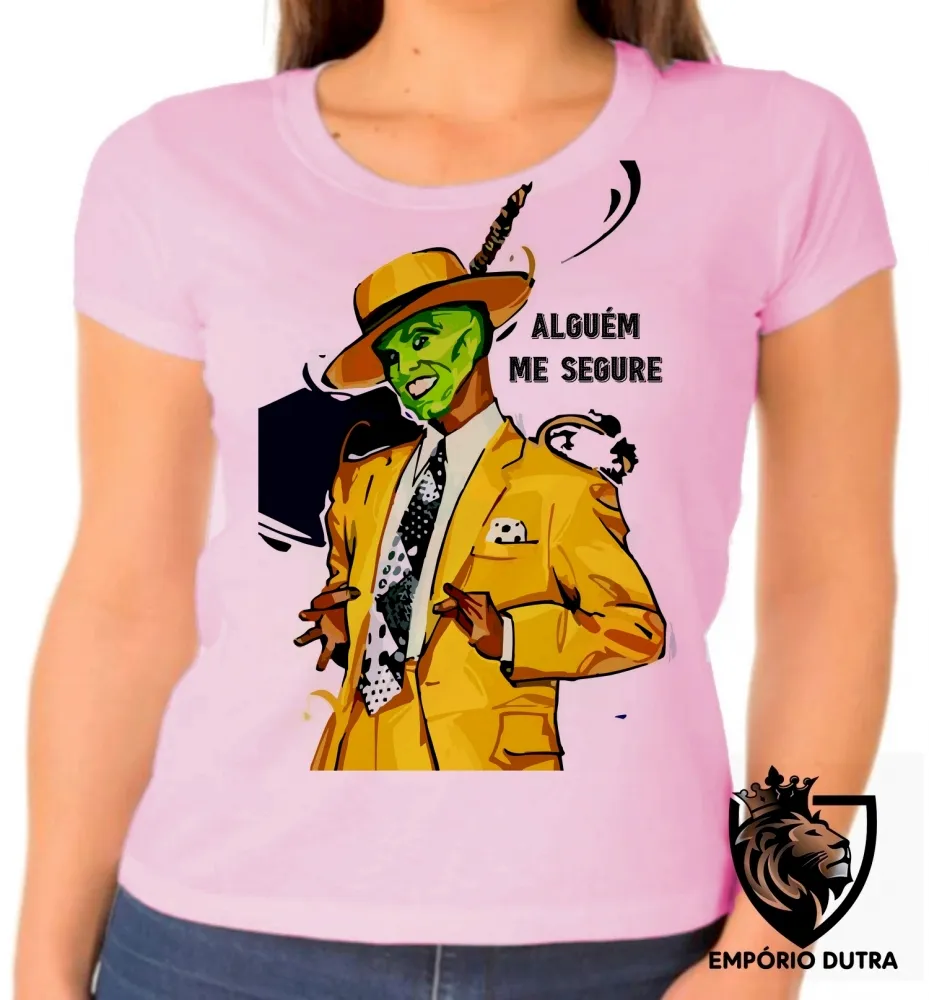 Baby look blusa Feminina O máscara terno amarelo Imagem