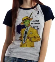 Baby look blusa Feminina O máscara terno amarelo - Foto 3