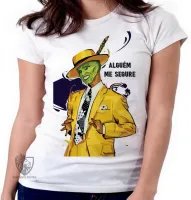 Baby look blusa Feminina O máscara terno amarelo - Foto 4