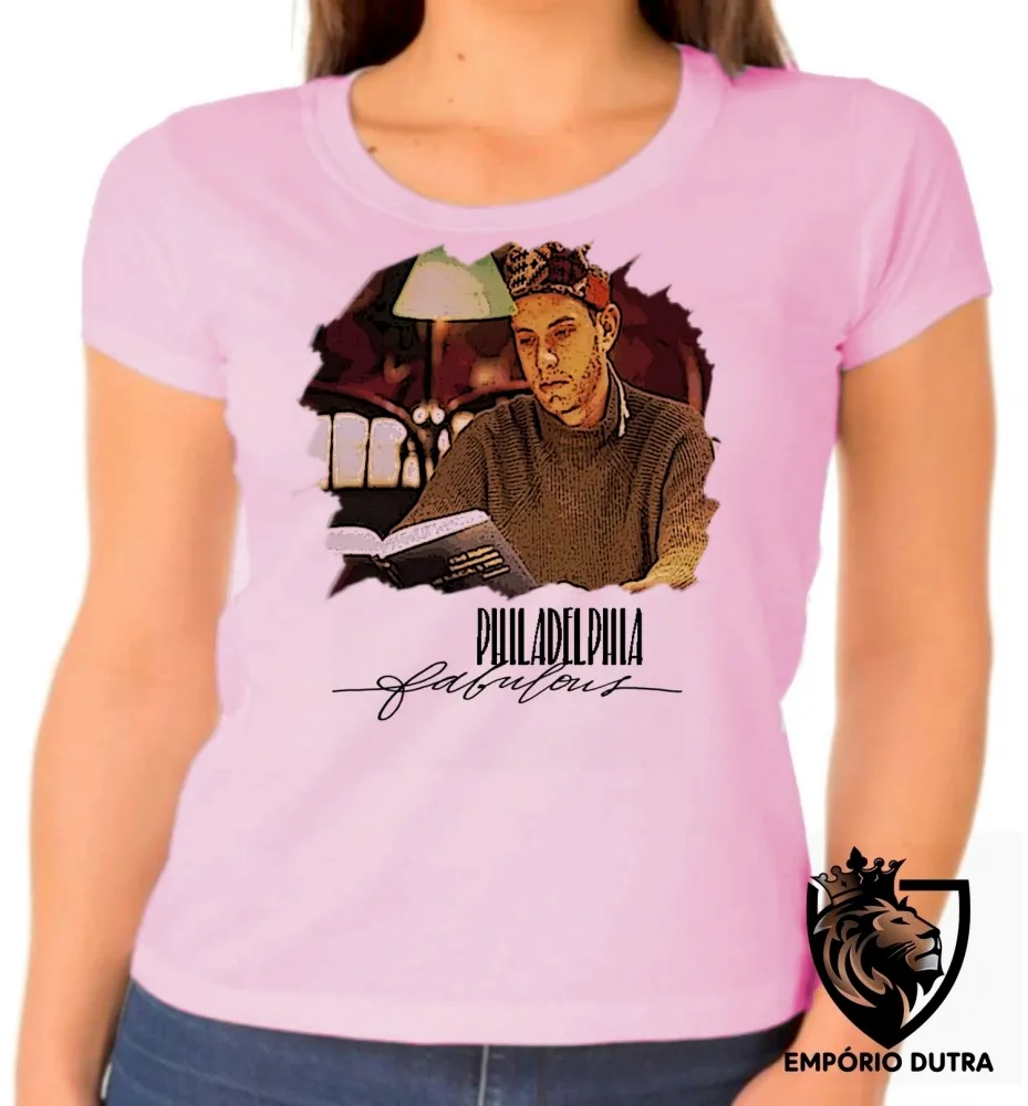 Baby look blusa Feminina Philadélphia filme tom hanks cinema