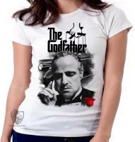 Baby look blusa Feminina poderoso chefão the godfather mafia filme - Foto 4