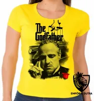 Baby look blusa Feminina poderoso chefão the godfather mafia filme - Foto 6