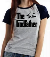 Baby look blusa Feminina poderoso chefão the godfather mafia italiana - Foto 4